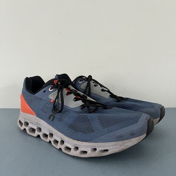 On Cloud CloudStratus 2 Lake Flare Blue Mens Running Shoes - Picture 1 of 9